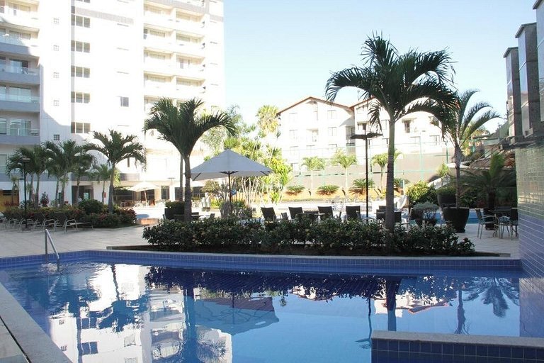 Apto em Rio Quente com ótima área de lazer
