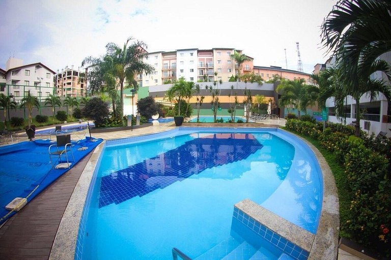 Apto em Rio Quente com ar na sala e suíte