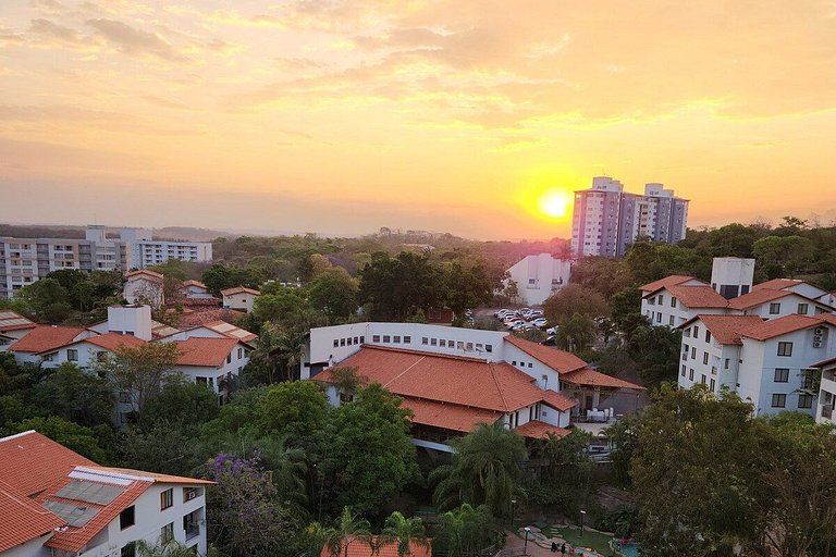 Apto em Rio Quente - Suíte c/Ar Cond e Linda Vista