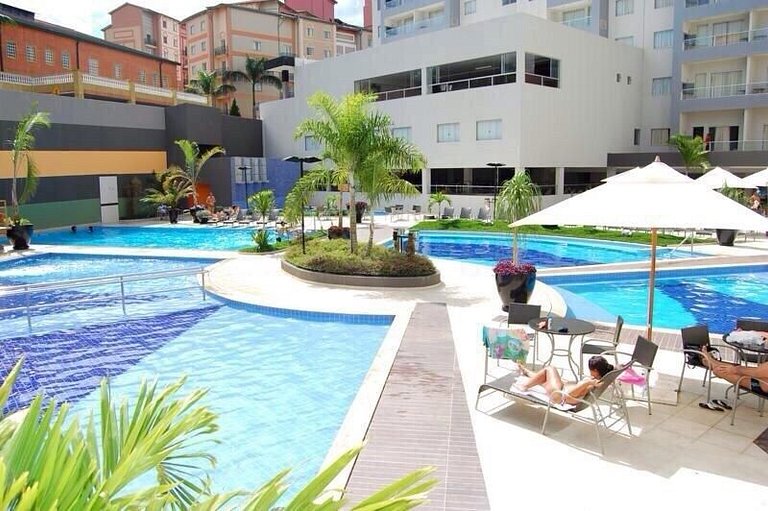 Apto em Rio Quente - Suíte c/Ar Cond e Linda Vista