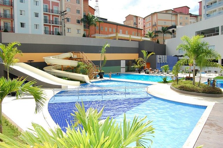 Apto em Rio Quente - Suíte c/ar cond e linda vista