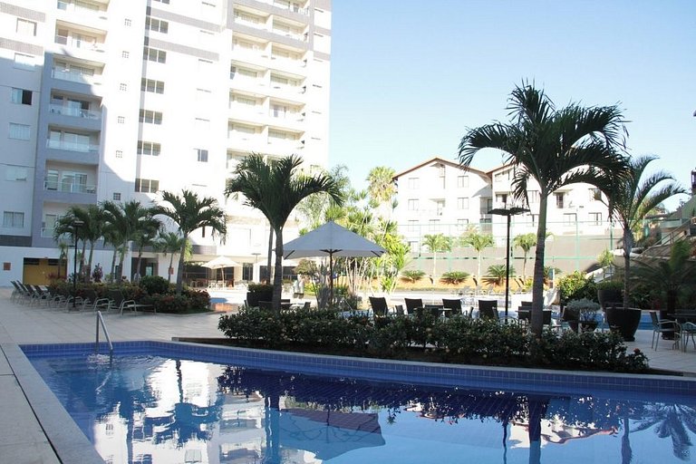 Apto em Rio Quente - Suíte c/ar cond e linda vista