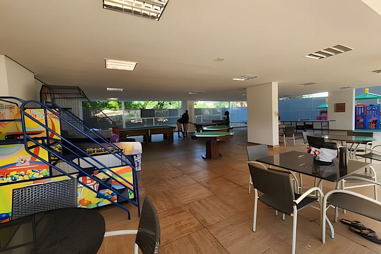 Apto em Rio Quente c/vista piscina e ar cond suíte