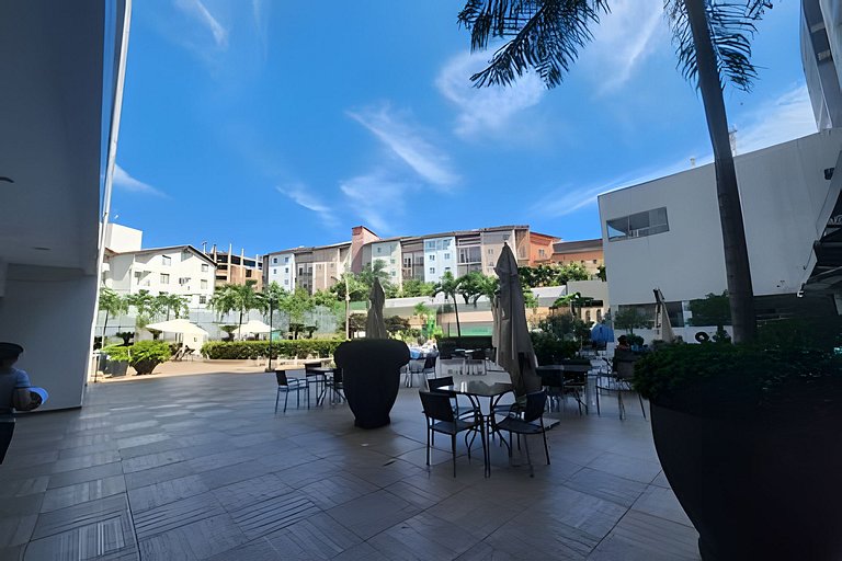 Apto em Rio Quente com linda vista pras piscinas