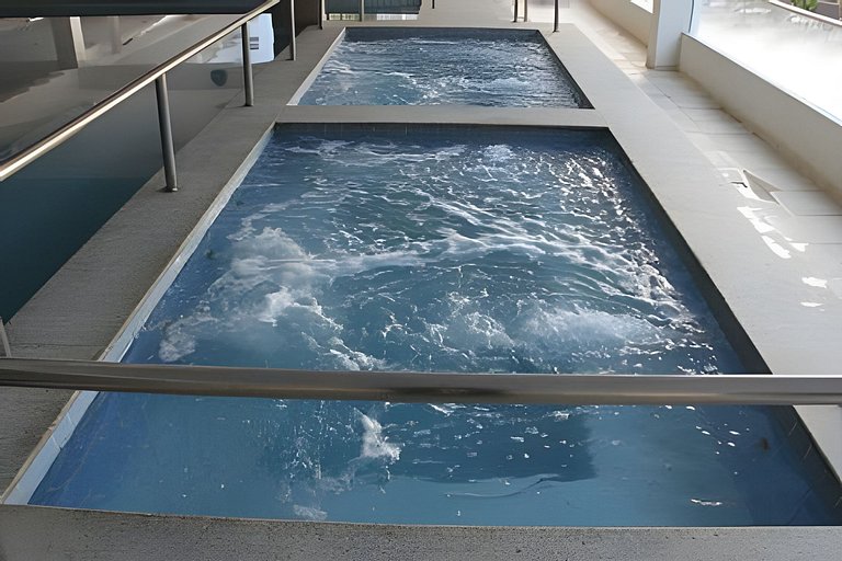 Apto em Rio Quente com linda vista pras piscinas