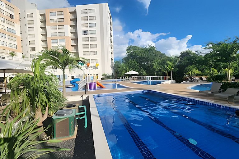 Apto no Park Veredas com acesso ao rio