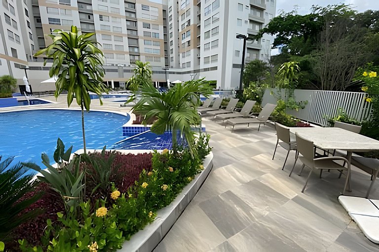 Apto no Park Veredas com acesso ao rio