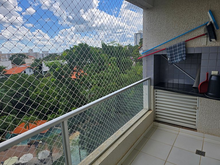 Flat Rio Quente - Ótima área de lazer e localizaçã