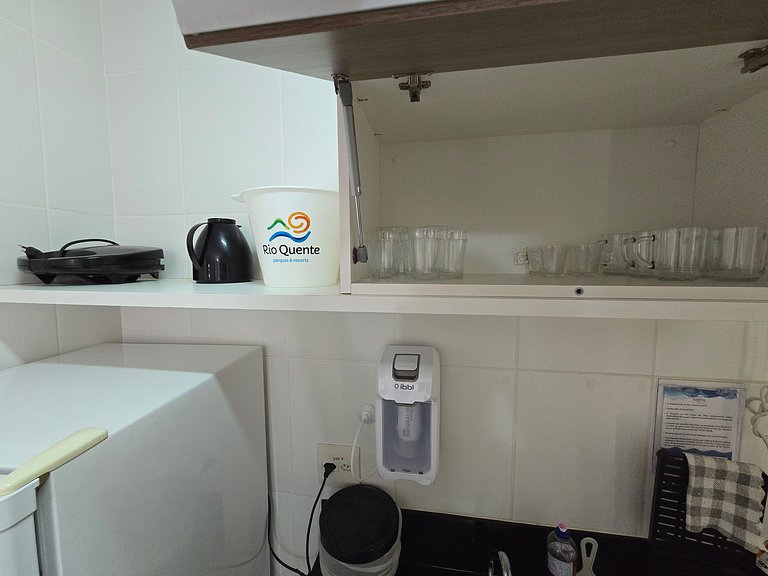 Apto em Rio Quente com ótima área de lazer