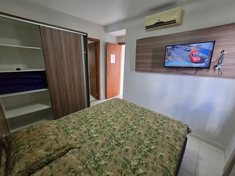 Flat Rio Quente - Ótima área de lazer e localizaçã