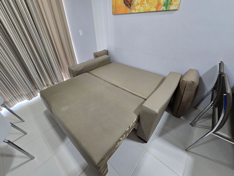 Apto em Rio Quente com ar na sala e suíte