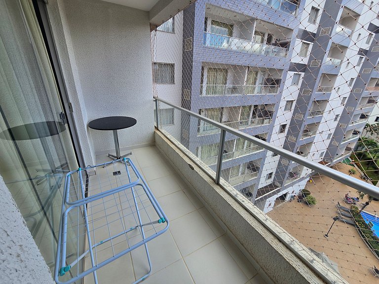 Apto em Rio Quente com ótima área de lazer