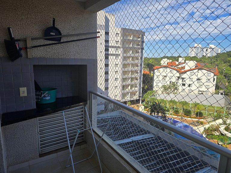 Apto em Rio Quente com ótima área de lazer
