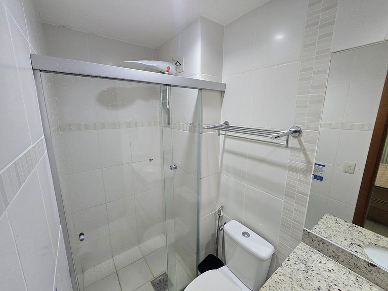 Apto Rio Quente - Ar cond na suíte e vista piscina