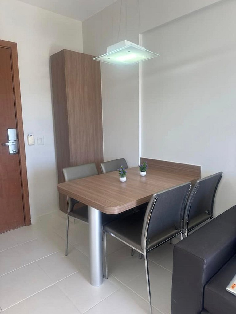 Apto em Rio Quente com linda vista pras piscinas