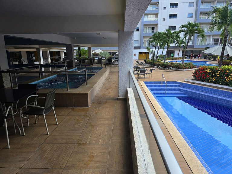 Apto em Rio Quente - Suíte c/ar cond e linda vista