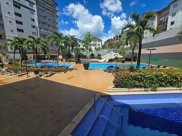 Apto em Rio Quente - Suíte c/ar cond e linda vista