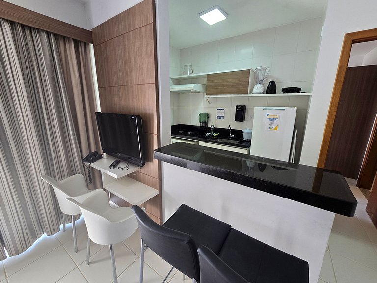Apto em Rio Quente - Suíte c/ar cond e linda vista