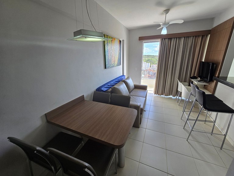 Apto em Rio Quente - Suíte c/ar cond e linda vista