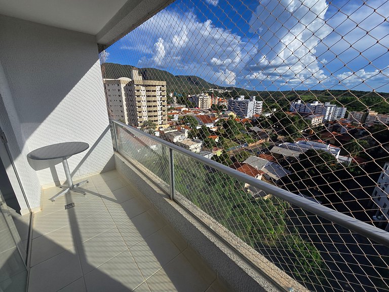 Apto em Rio Quente - Suíte c/ar cond e linda vista