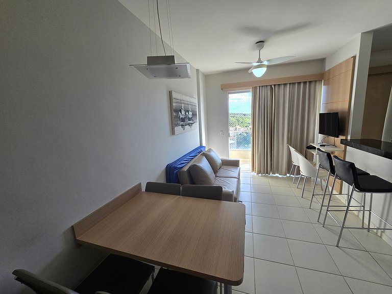 Apto em Rio Quente - Suíte c/Ar Cond e Linda Vista