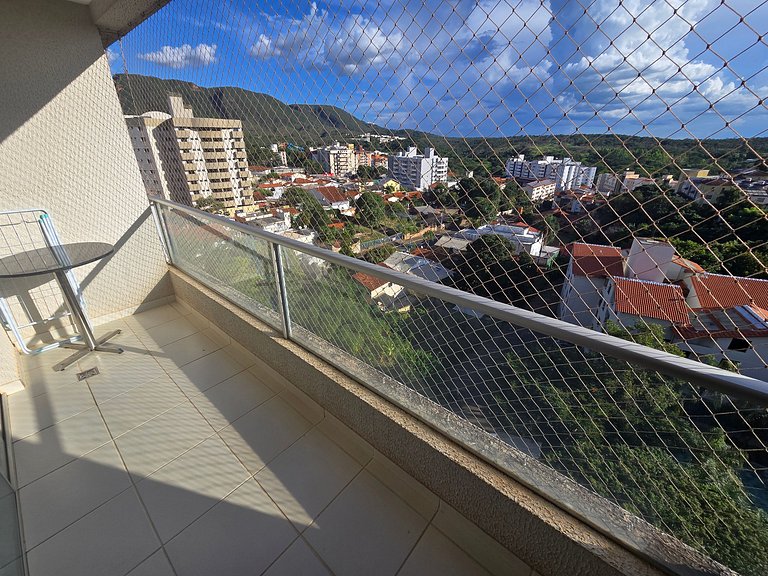Apto em Rio Quente - Suíte c/Ar Cond e Linda Vista