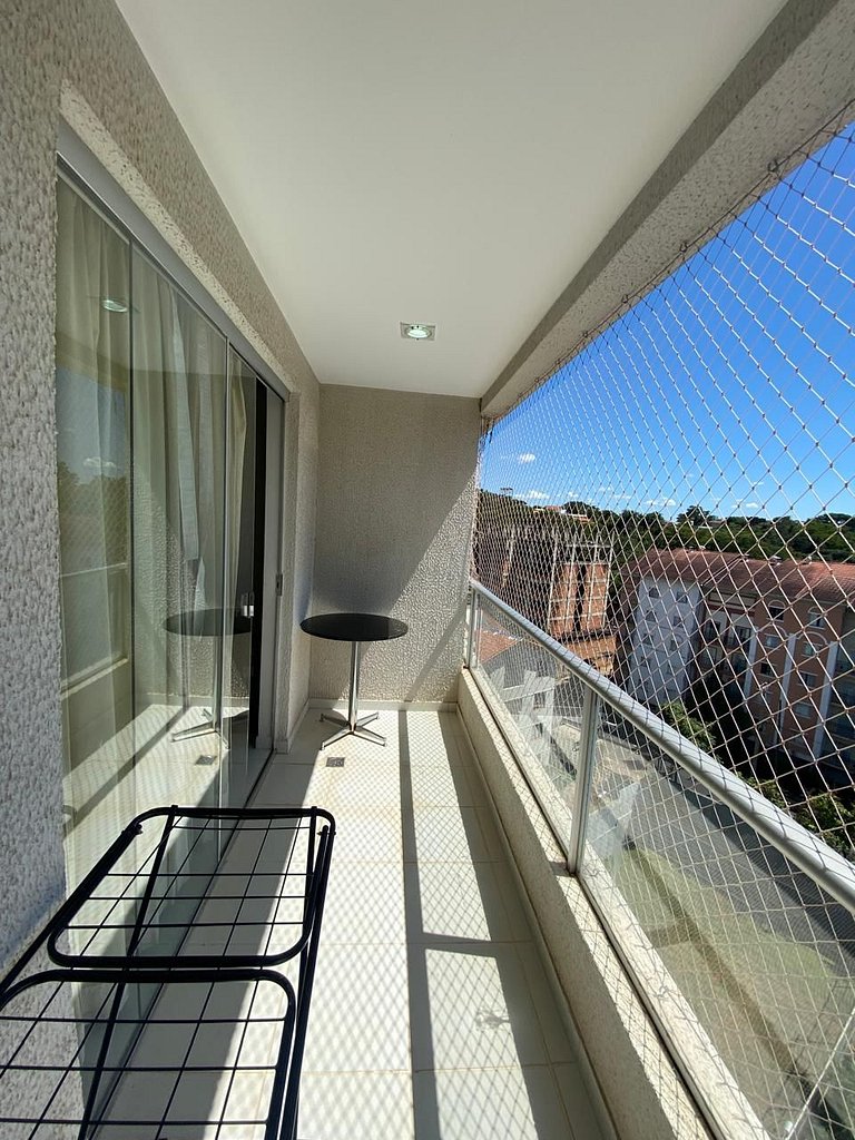 Apto em Rio Quente com linda vista pras piscinas
