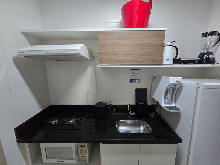 Apto em Rio Quente com linda vista pras piscinas