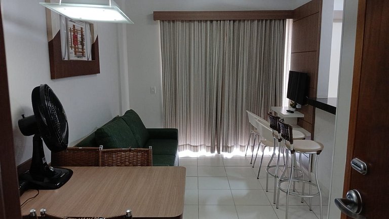 Apto em Rio Quente com linda vista pras piscinas