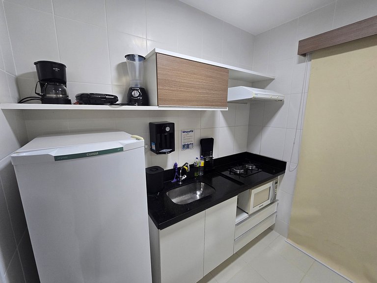 Apto em Rio Quente com ar na sala e suíte