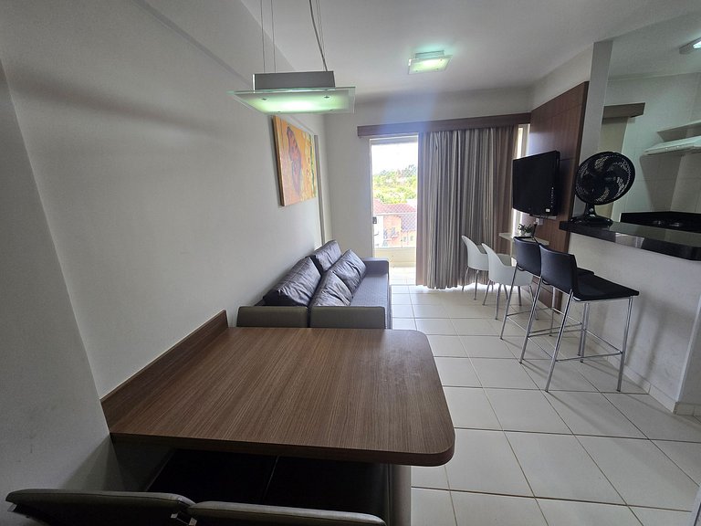 Apto em Rio Quente com linda vista pras piscinas